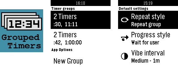 Project preview image for Grouped Timers for Pebble