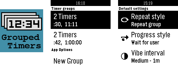 Project preview image for Grouped Timers for Pebble